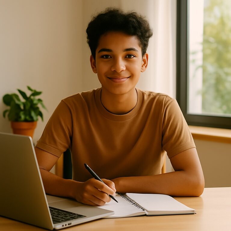 Young adult building confidence and self-esteem through mentoring